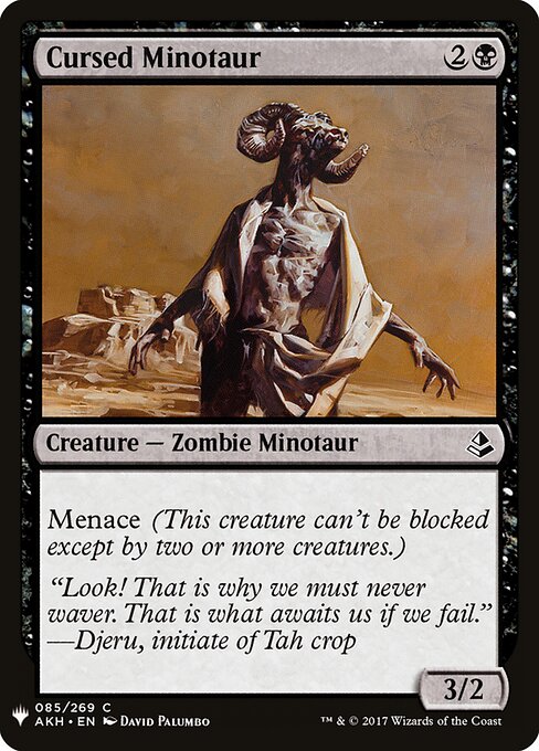 Minotauro Amaldiçoado — The List AKH-85