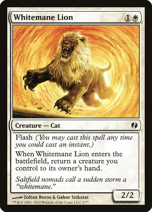 Leão de Juba Branca — Duel Decks: Venser vs. Koth 2