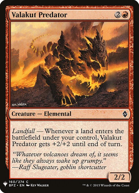 Predador de Valakut — The List BFZ-160
