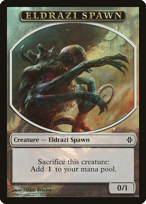 Eldrazi Spawn — Rise of the Eldrazi Tokens 1a
