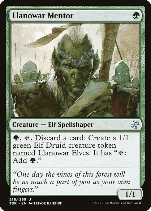 Mentor de Llanowar — Time Spiral Remastered 216