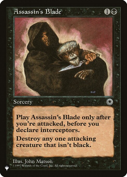 Assassin's Blade — The List POR-80