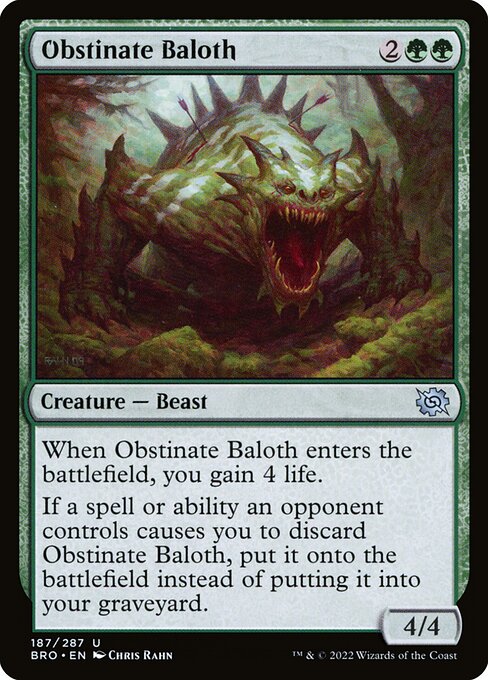 Baloth Obstinado — The Brothers' War 187
