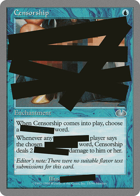 Censorship — Unglued 15