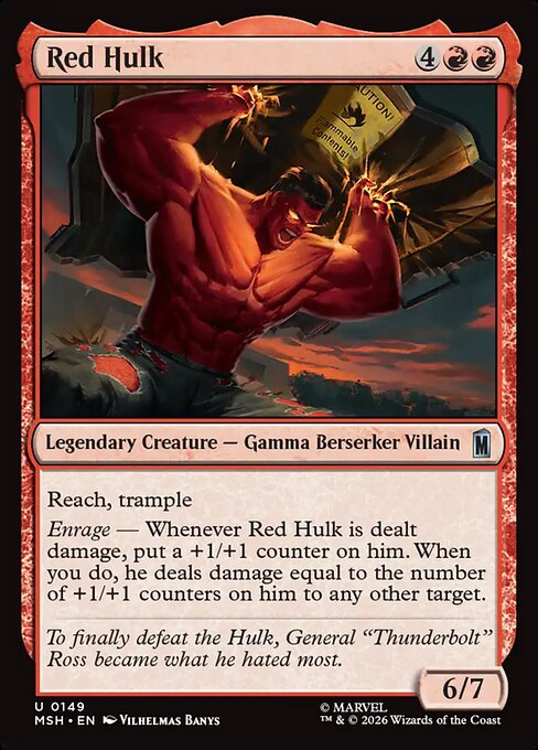 Red Hulk — Marvel Super Heroes 149
