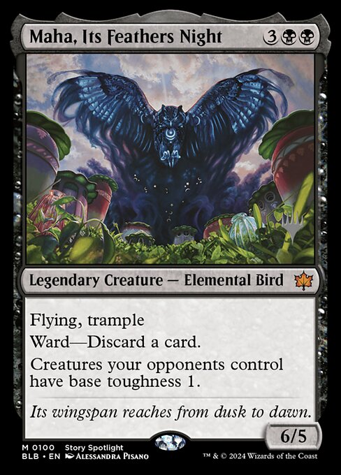 Maha, Its Feathers Night — Bloomburrow Promos 100p