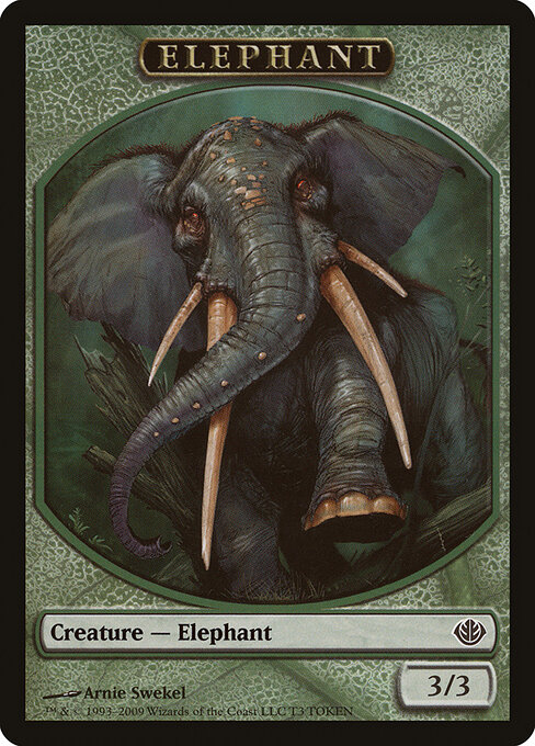 Elephant — Duel Decks: Garruk vs. Liliana Tokens T3