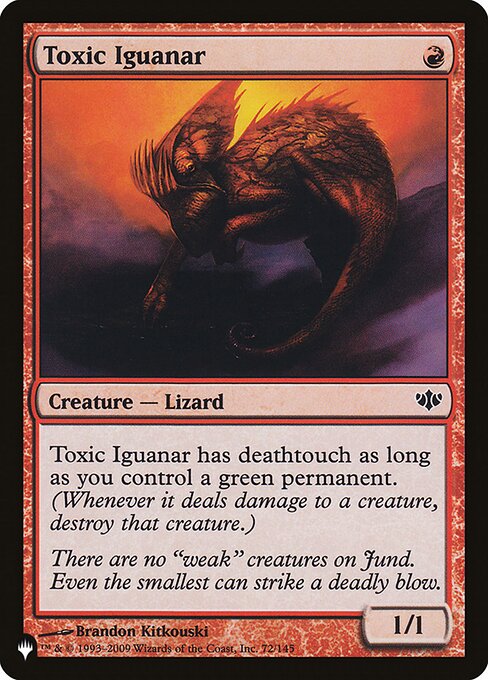 Iguanar Tóxico — The List CON-72