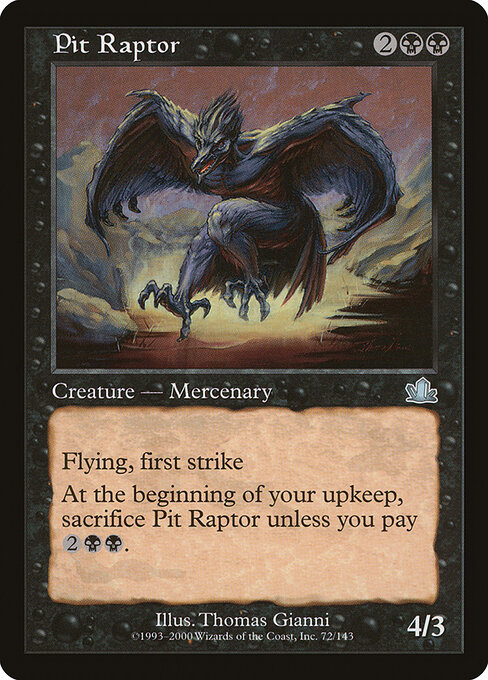 Raptor do Fosso — Prophecy 72