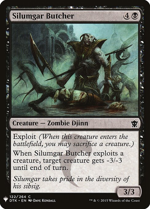 Carniceiro de Silumgar — The List DTK-122