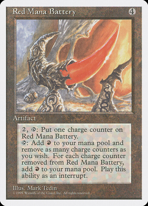 Bateria de Mana Vermelho — Fourth Edition 343