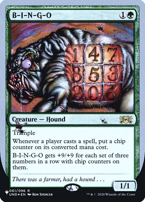 B-I-N-G-O — The List (Unfinity Foil Edition) 34