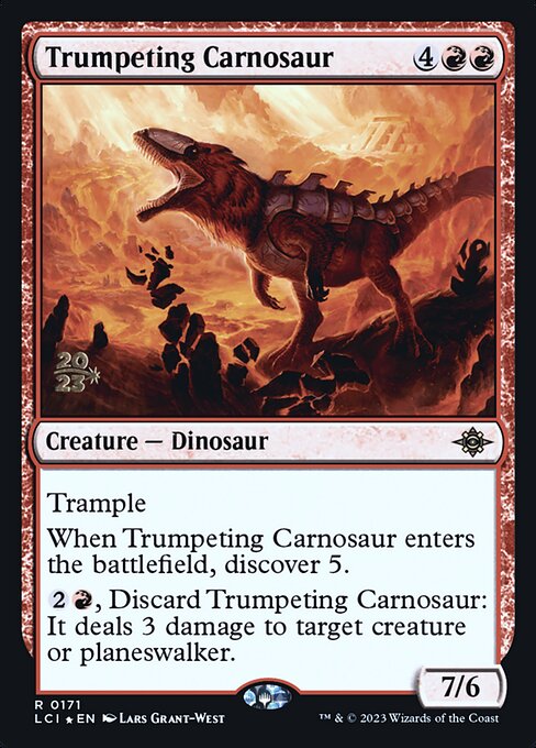 Carnossauro Rugidor — The Lost Caverns of Ixalan Promos 171s