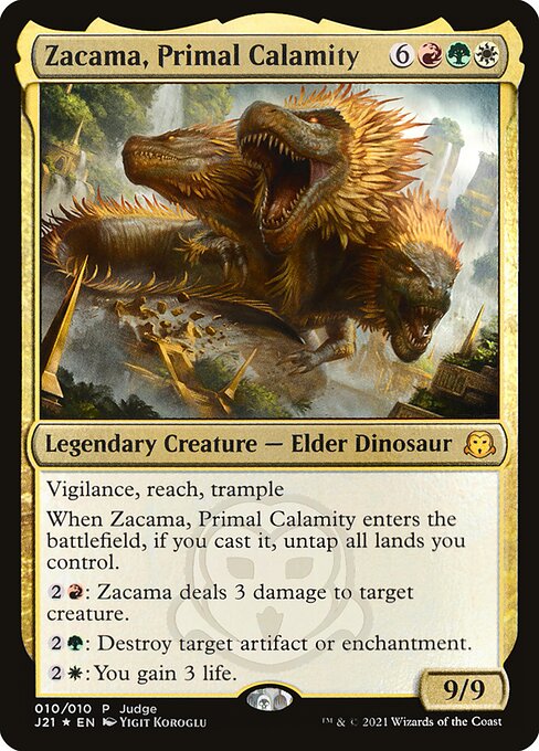 Zacama, Calamidade Primordial — Judge Gift Cards 2021 10
