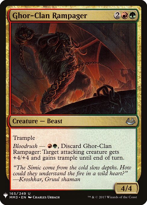 Furor do Clã Ghor — The List MM3-165