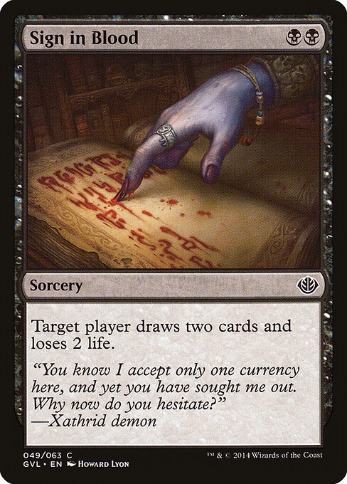 Assinar com Sangue — Duel Decks Anthology: Garruk vs. Liliana 49