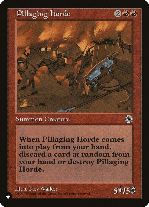 Pillaging Horde — The List POR-142