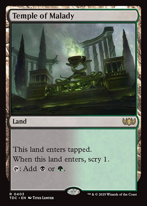Templo da Enfermidade — Tarkir: Dragonstorm Commander 403