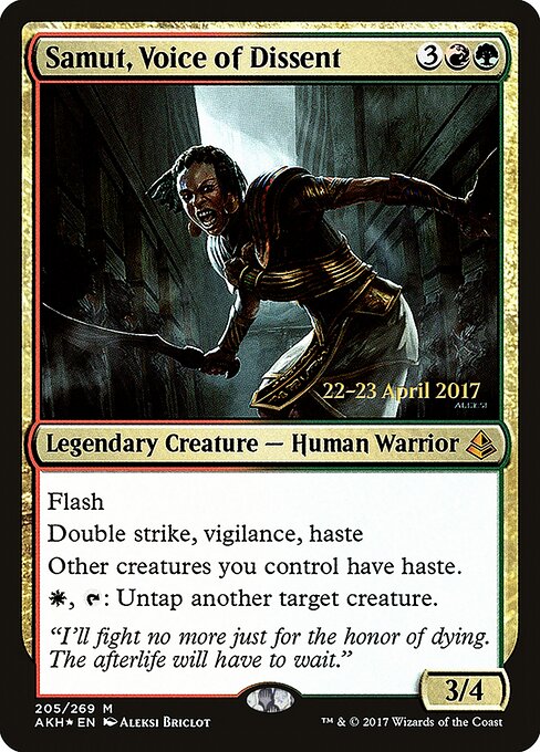 Samut, Voz da Dissensão — Amonkhet Promos 205s