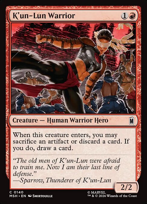 K'un-Lun Warrior — Marvel Super Heroes 140