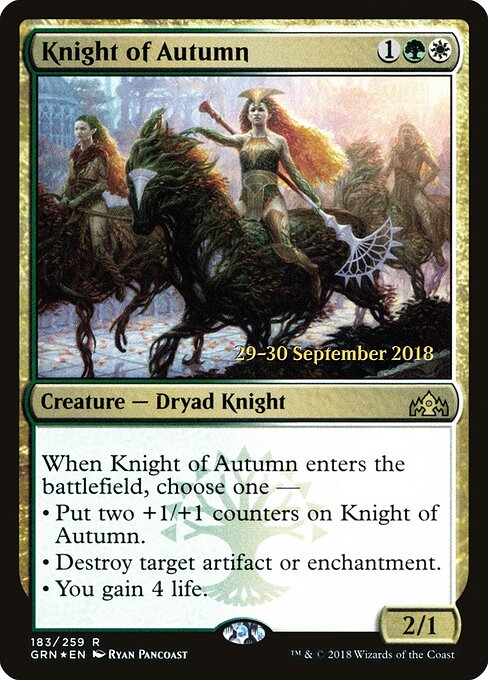 Cavaleira do Outono — Guilds of Ravnica Promos 183s
