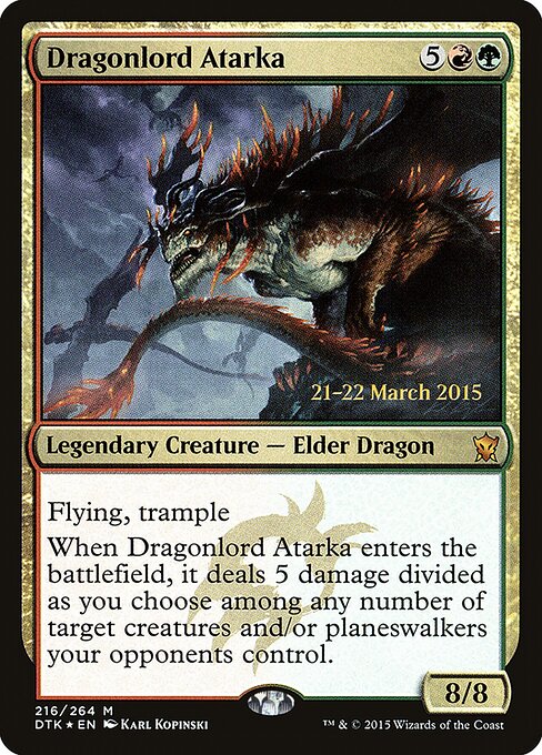 Atarka, Soberana Dragoa — Dragons of Tarkir Promos 216s