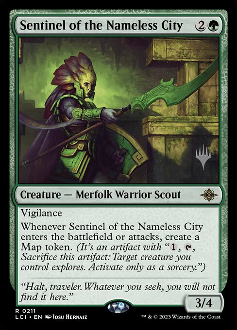 Sentinela da Cidade Sem Nome — The Lost Caverns of Ixalan Promos 211p