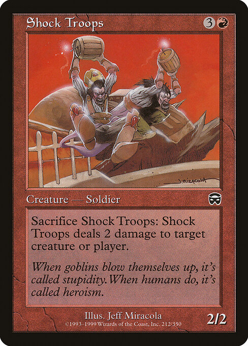 Tropas de Choque — Mercadian Masques 212