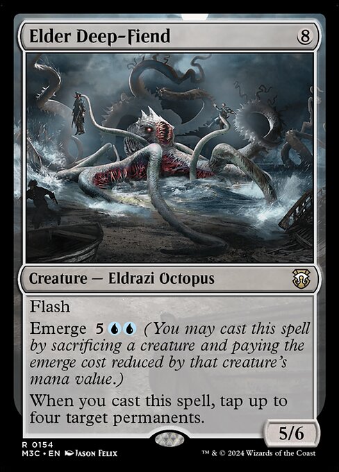Demônio das Profundezas Ancião — Modern Horizons 3 Commander 154