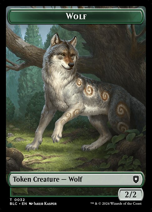 Wolf — Bloomburrow Commander Tokens 32