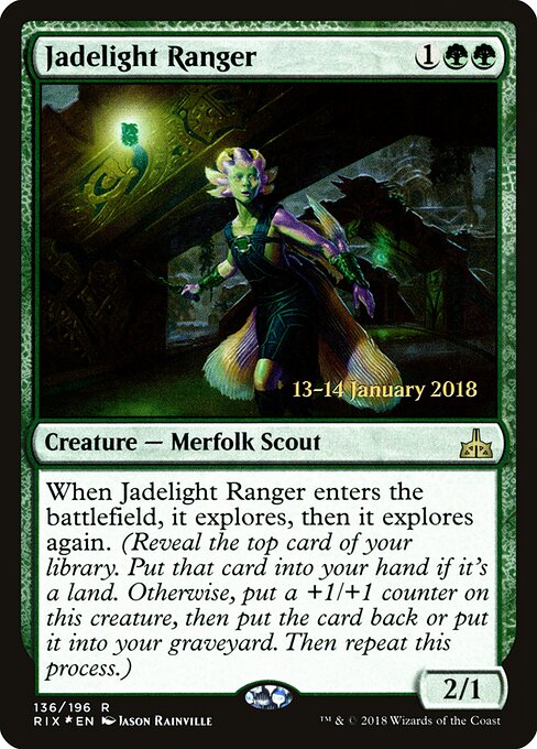 Patrulheira Jadeluzente — Rivals of Ixalan Promos 136s