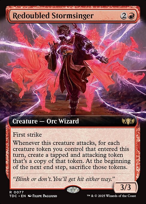 Redoubled Stormsinger — Tarkir: Dragonstorm Commander 77