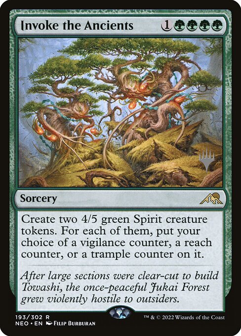 Invocar os Anciãos — Kamigawa: Neon Dynasty Promos 193p