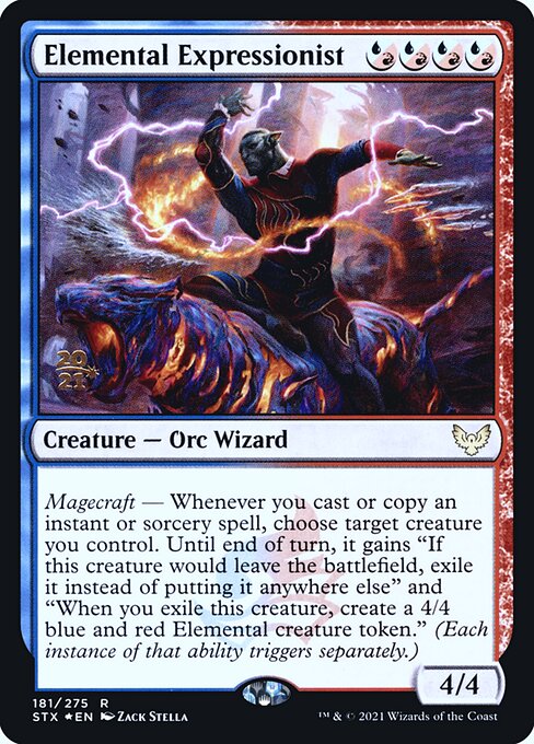 Expressionista Elemental — Strixhaven: School of Mages Promos 181s