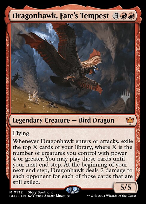 Dragonhawk, Fate's Tempest — Bloomburrow Promos 132p