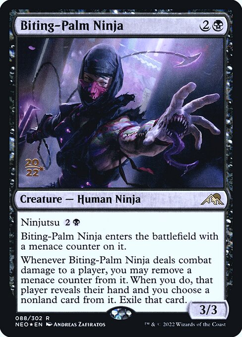 Ninja da Palma Mordedora — Kamigawa: Neon Dynasty Promos 88s