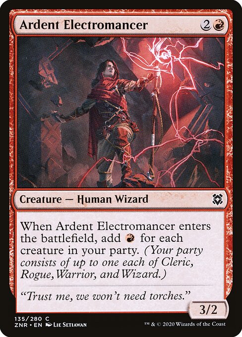 Eletromante Ardente — Zendikar Rising 135