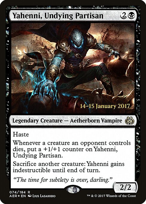 Yahenni, Guerrilheiro Imortal — Aether Revolt Promos 74s