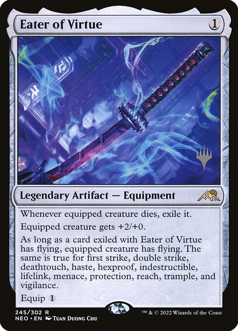 Devoradora de Virtude — Kamigawa: Neon Dynasty Promos 245p