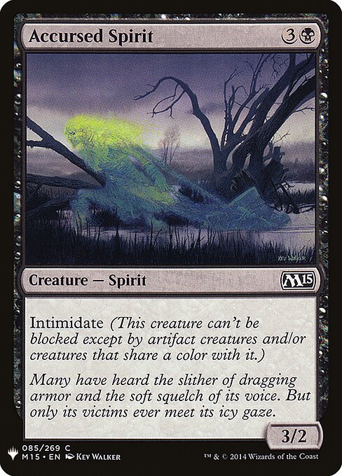 Espírito Amaldiçoado — The List M15-85