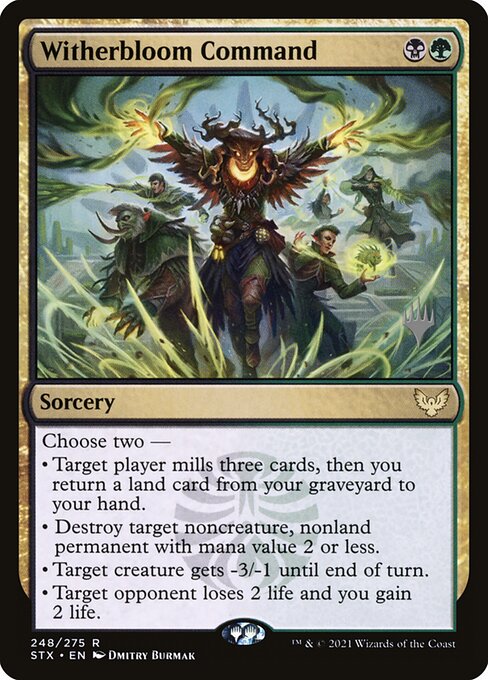 Comando de Murchaflor — Strixhaven: School of Mages Promos 248p