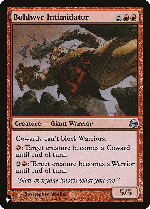Intimidador de Boldwyr — The List MOR-86