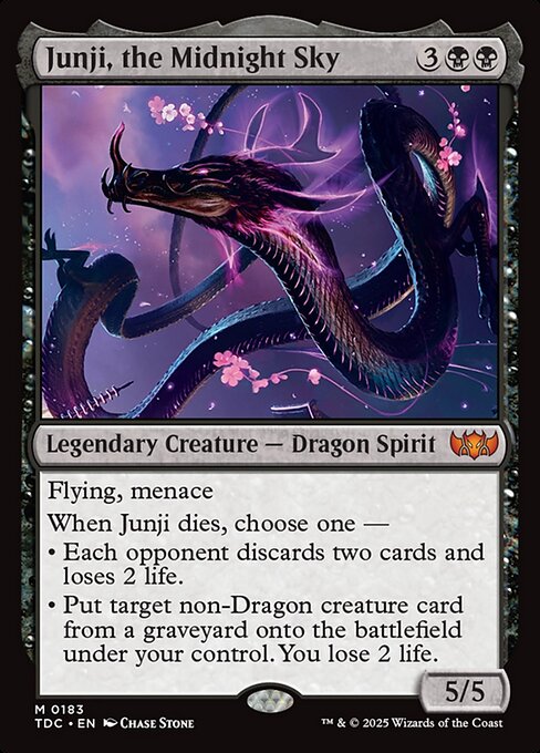 Junji, o Céu da Meia-noite — Tarkir: Dragonstorm Commander 183