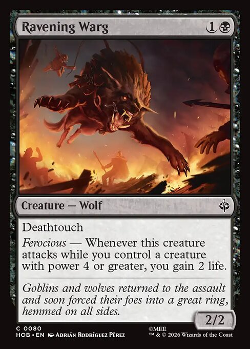 Ravening Warg — The Hobbit 80