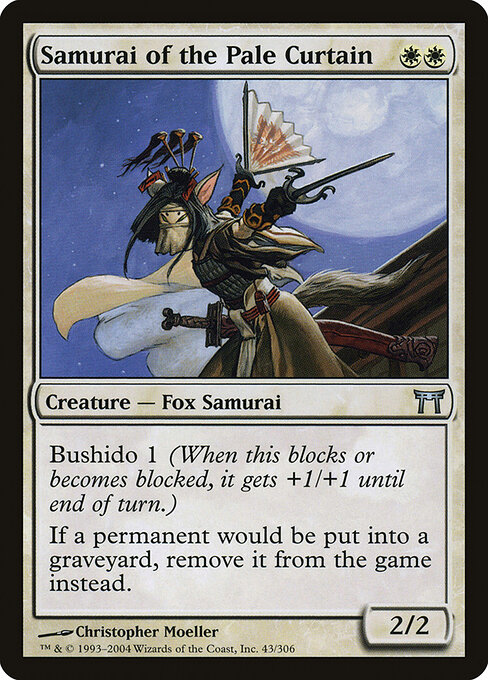 Samurai da Cortina Pálida — Champions of Kamigawa 43