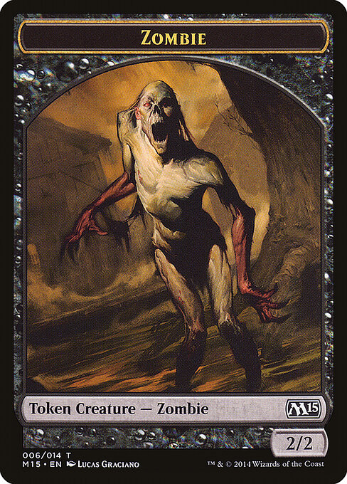 Zombie — Magic 2015 Tokens 6