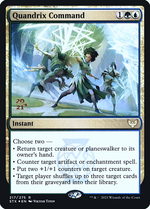 Comando de Quandrix — Strixhaven: School of Mages Promos 217s