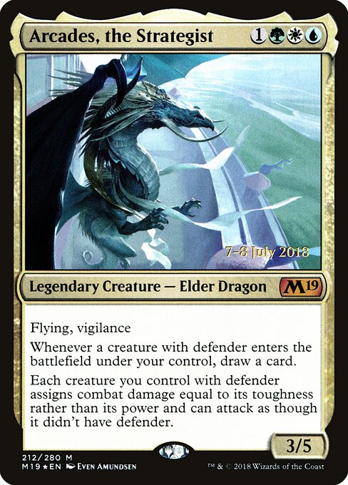 Arcades, o Estrategista — Core Set 2019 Promos 212s