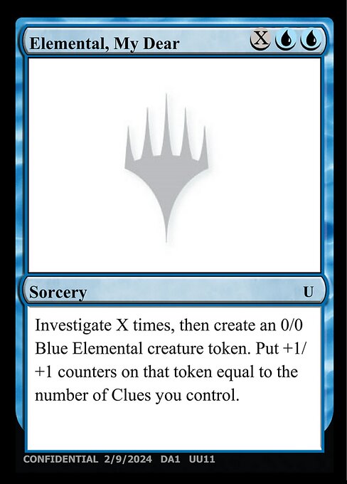Elemental, My Dear — Unknown Event UU11b