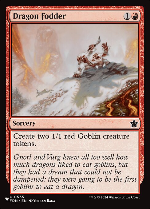 Forragem de Dragão — The List FDN-535